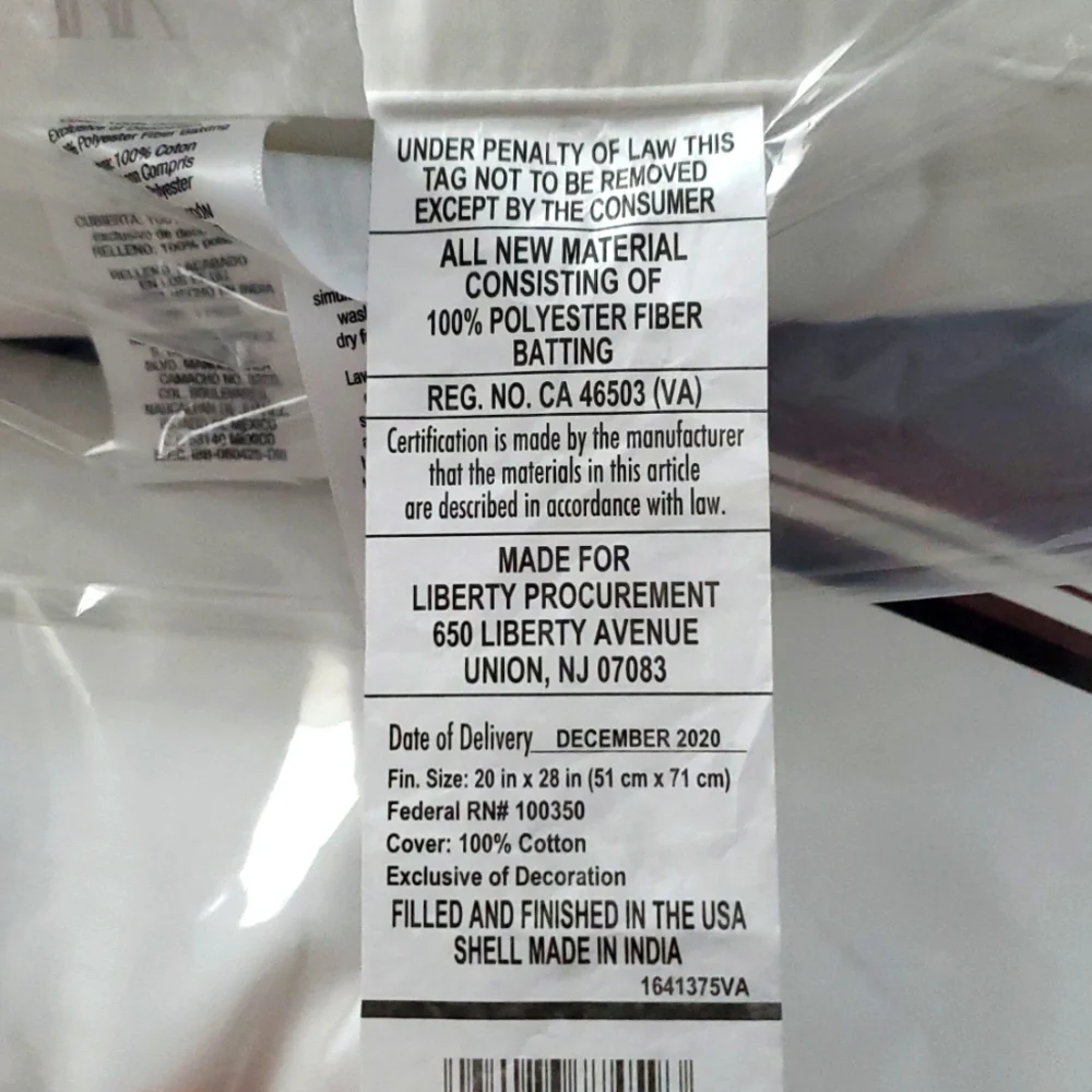Brand New Wamsutta Medium Support 1 Pillow - White. Standard/Queen.